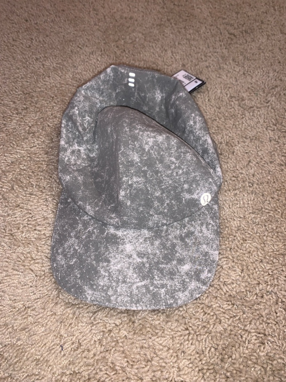 NWT Men’s Lululemon Fast and Free Run Hat Gray Pattern Running Cap One Size - Picture 2 of 8